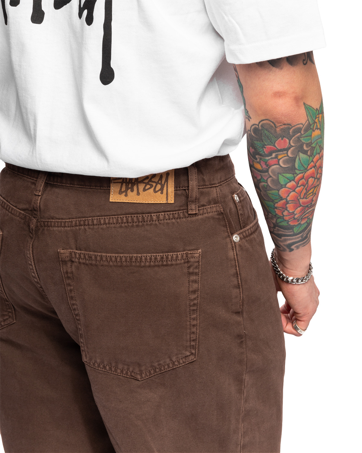 Stüssy Big Ol Jean Washed Canvas Brown | REVERSIBLE