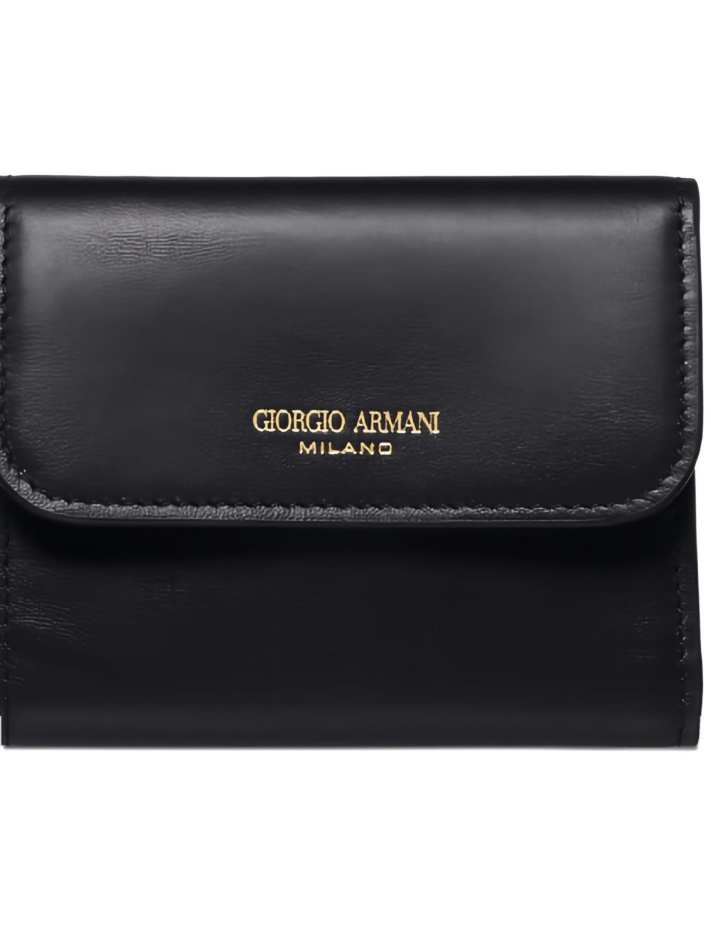 logo-print leather wallet - 2