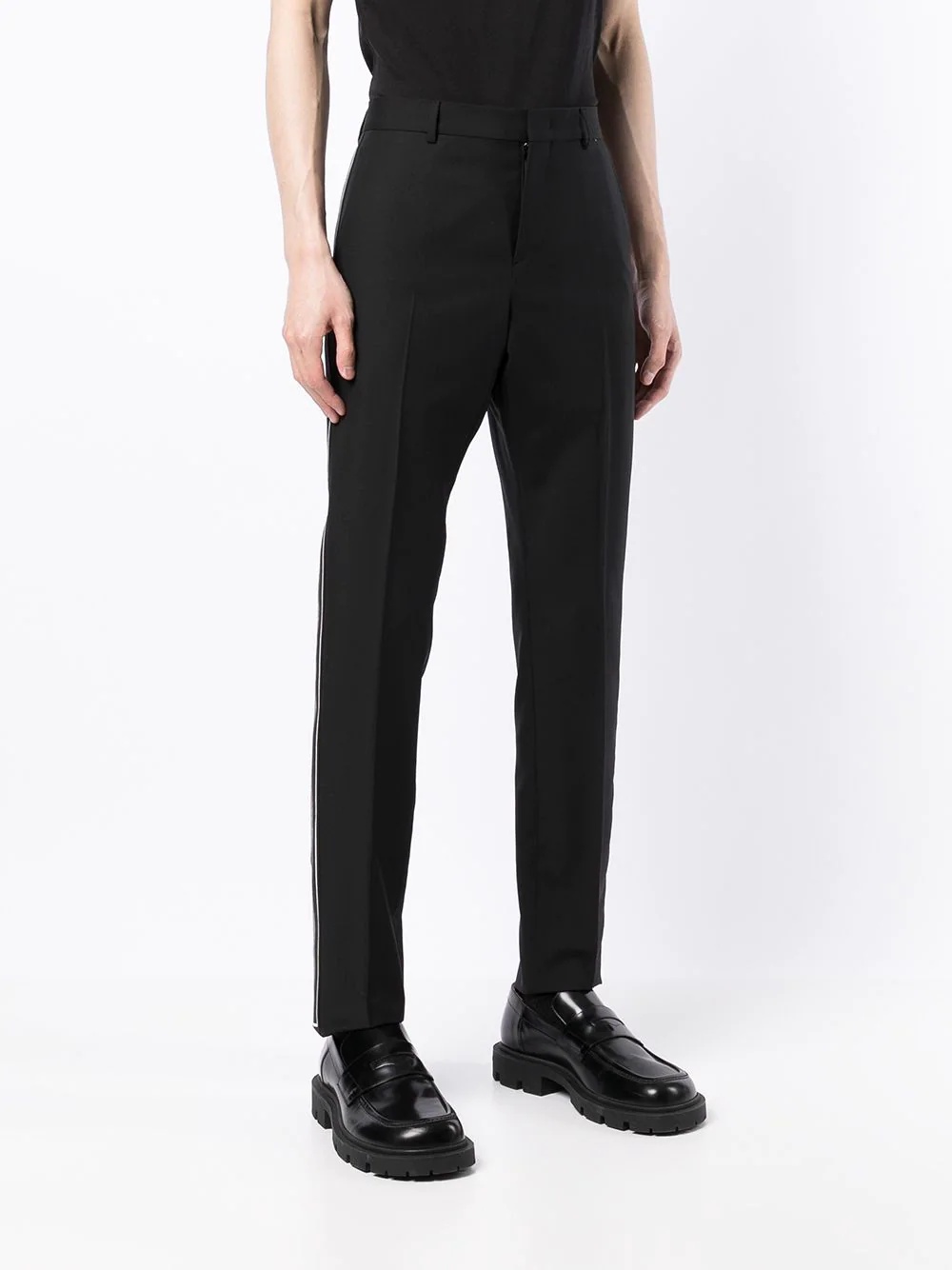 side-stripe tailored trousers - 4