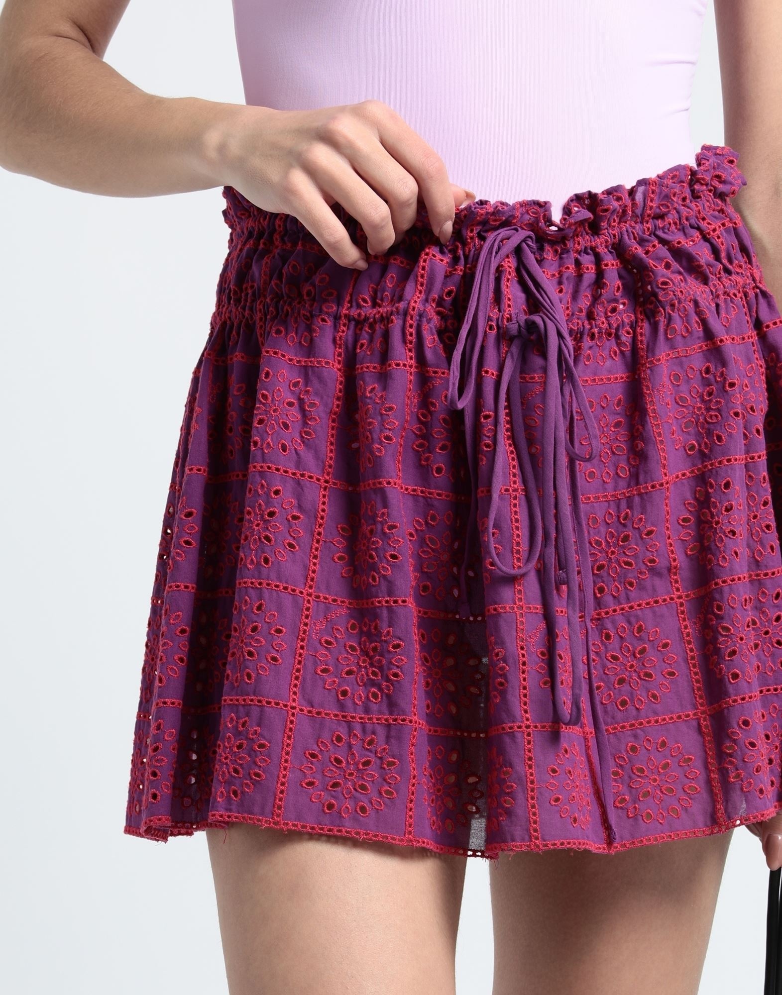 Mauve Women's Mini Skirt - 4