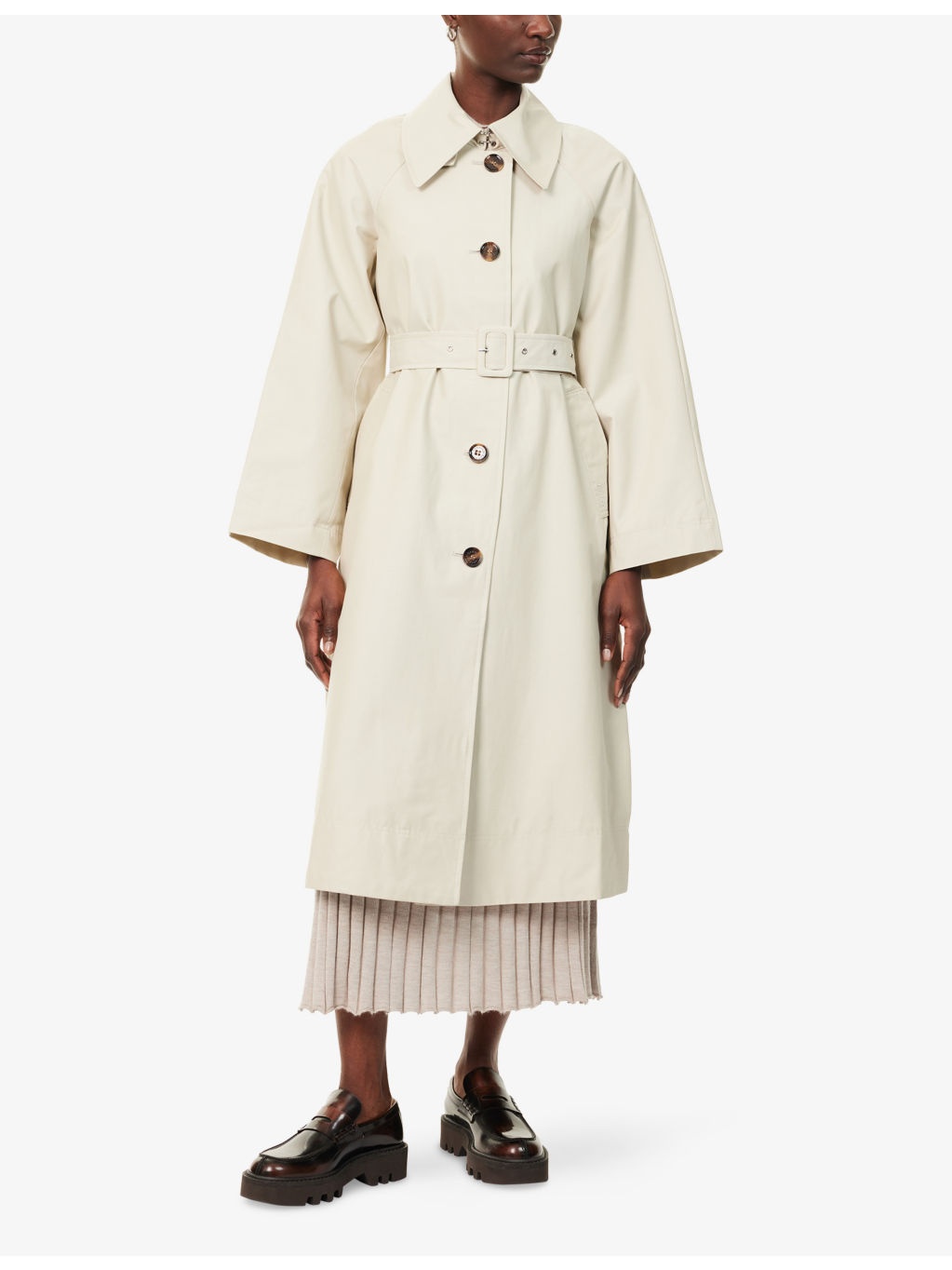 Robyn Belted Cotton-Blend Trench Coat - 3
