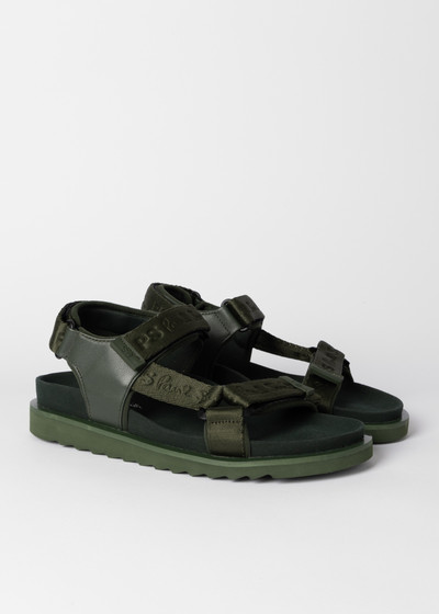 Paul Smith Khaki 'Dorado' Tape Sandals outlook