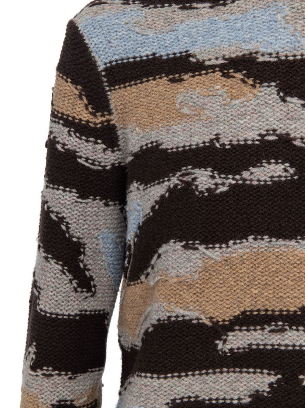 Malty patterned crew-neck sweater - 5