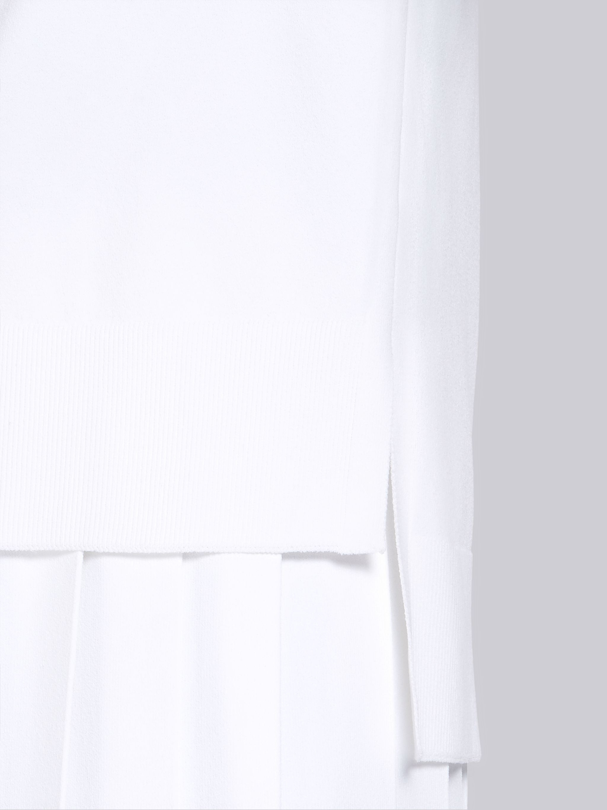 White Viscose Elite Boxy Crewneck Tee - 6