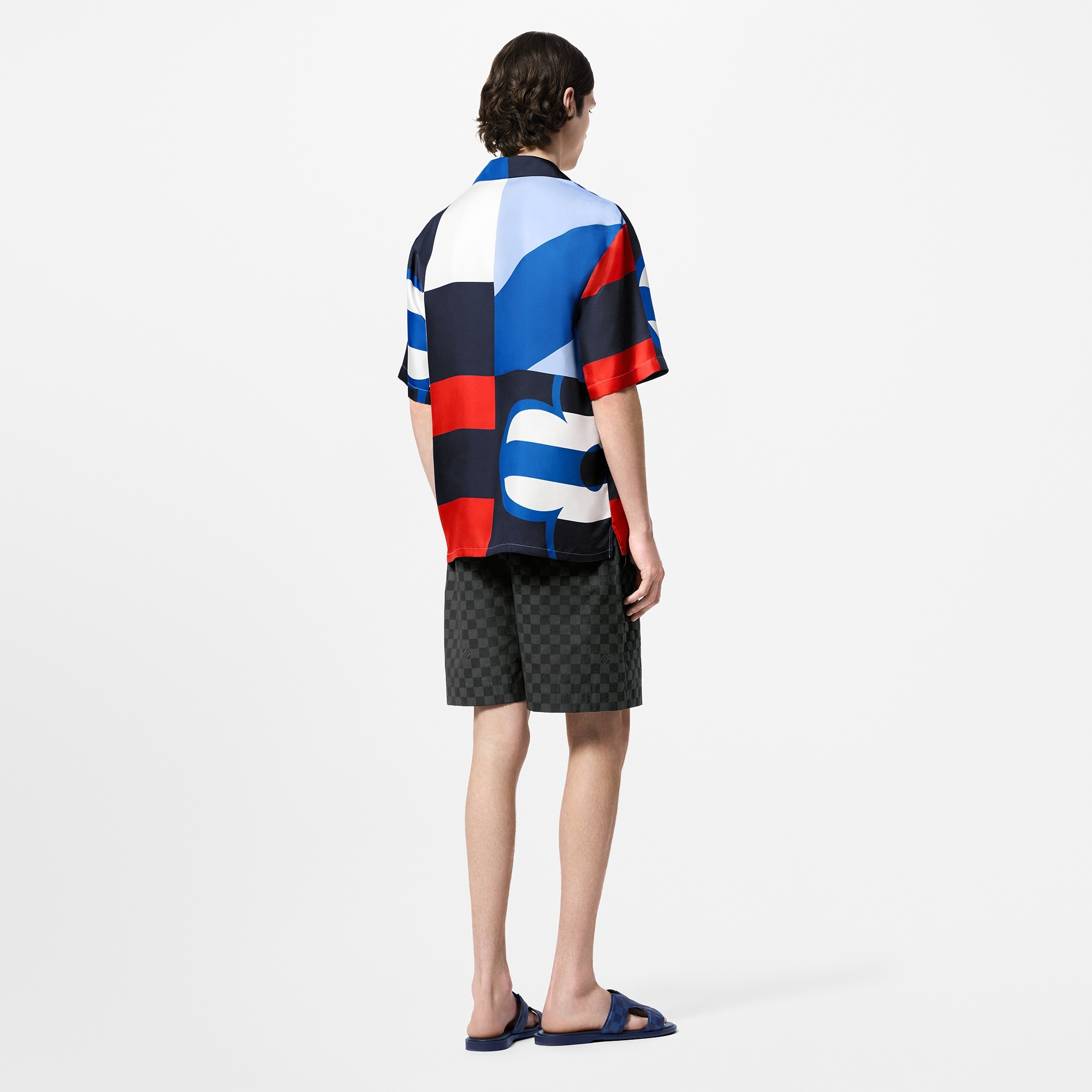 Damier Cotton Casual Shorts - 2