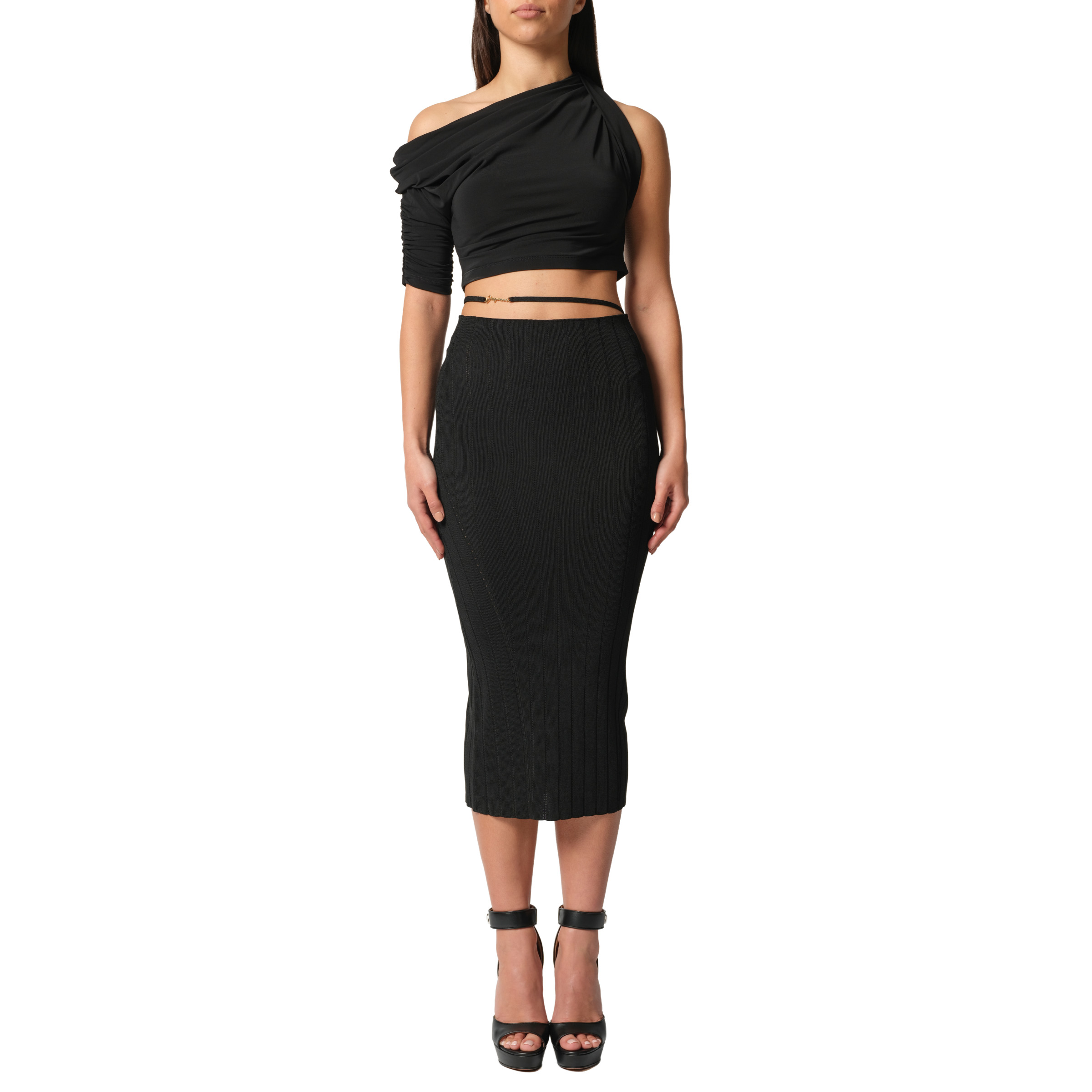 La Jupe Pralu in Black - 4