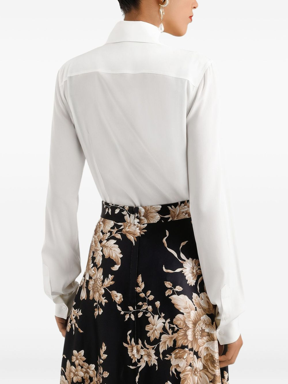 pointed-collar shirt - 4