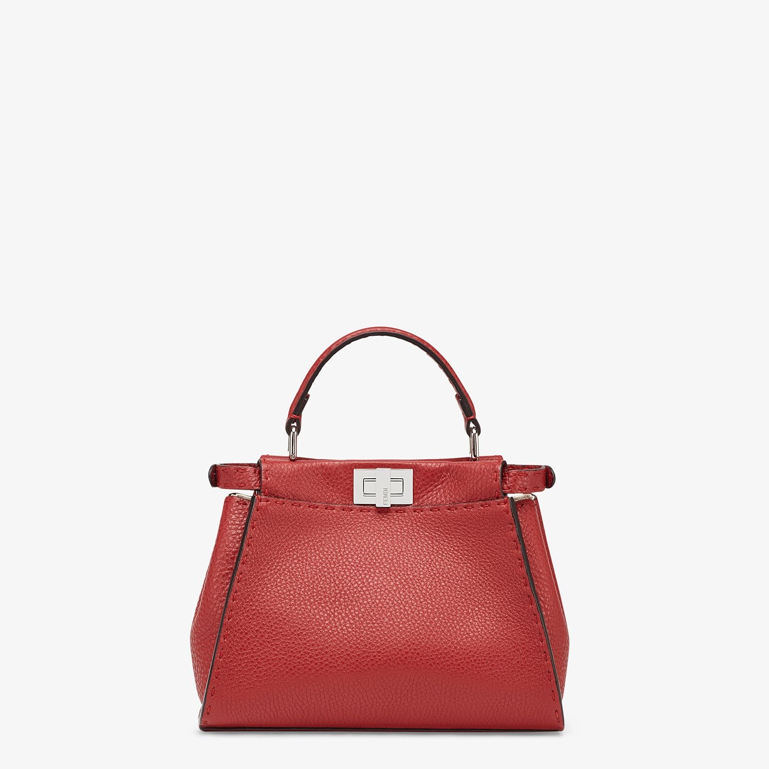 Red leather bag - 3