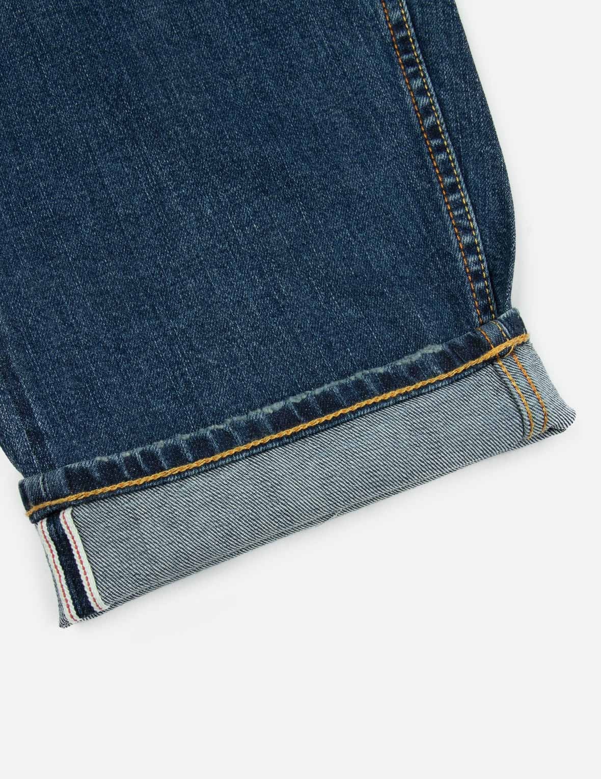 ECRU BRUSHSTROKE DAICOCK LOOSE FIT JEANS - 9