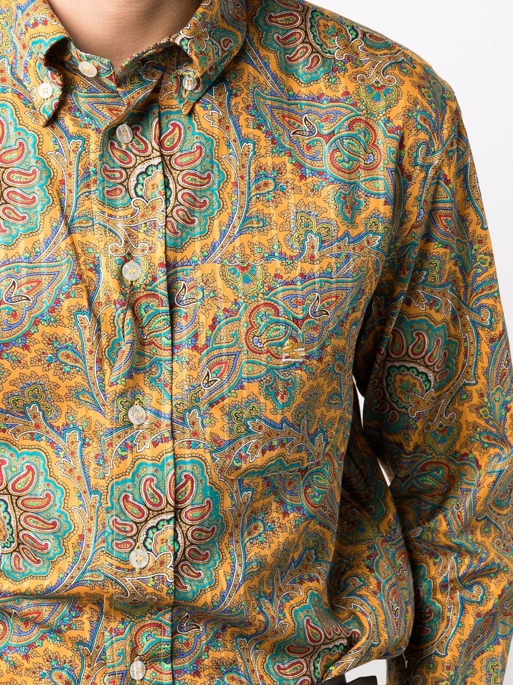 paisley button-down shirt - 5