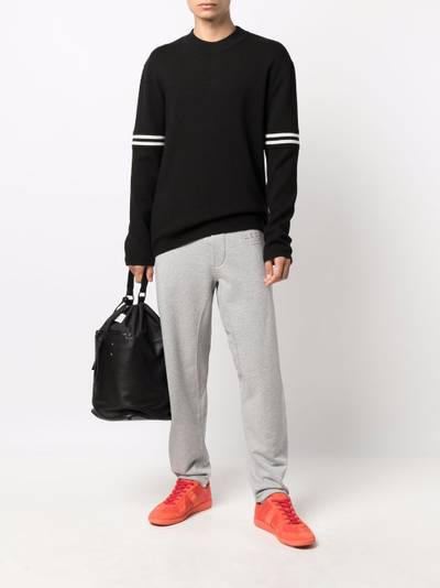 Maison Margiela stripe-detail long-sleeve jumper outlook