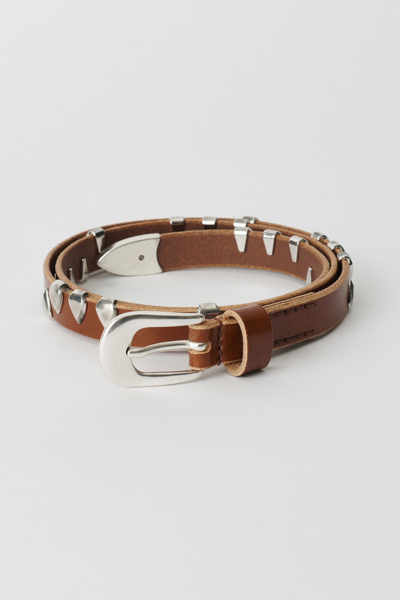 2 cm Belt Claw Hazel Bridle Leather 1
