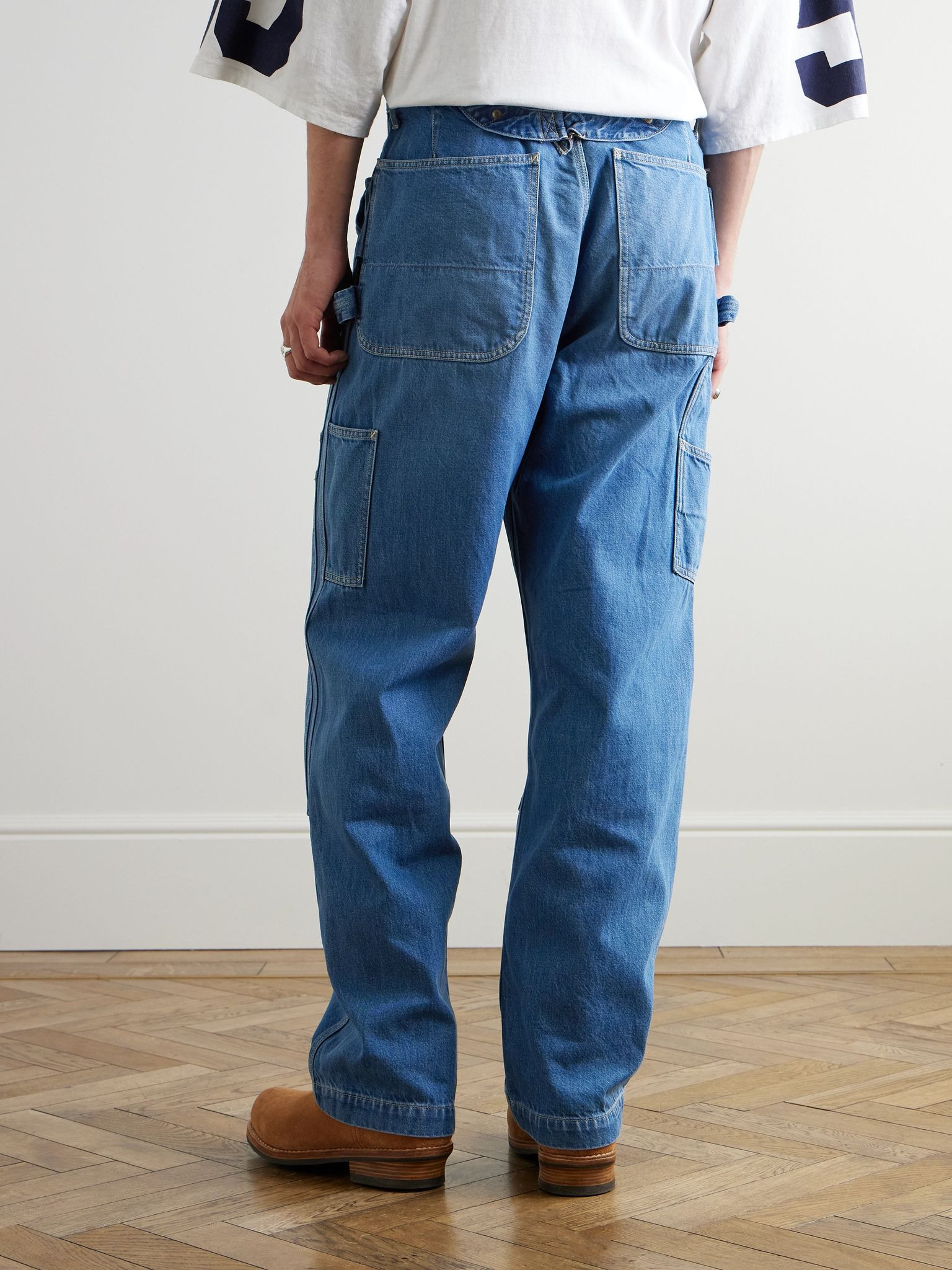 Lumber Straight-Leg Panelled Jeans Blue - 3