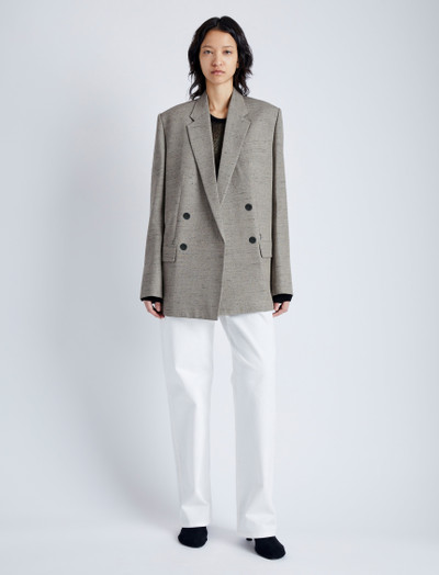 Proenza Schouler Hadley Jacket in Melange Viscose Linen outlook