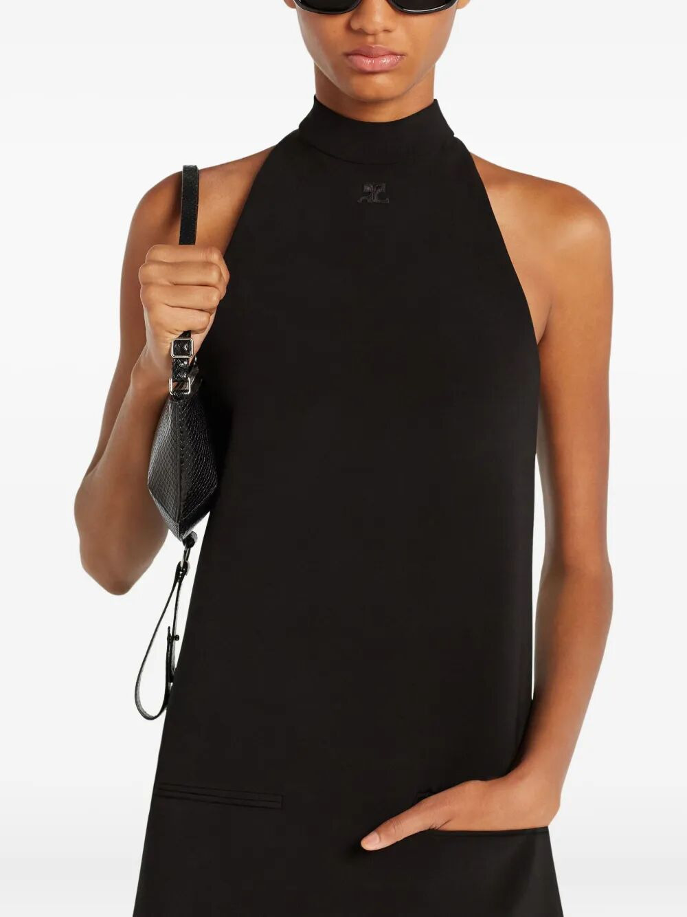 Courreges Women "Heritage" Crepe A Line Dress - 4