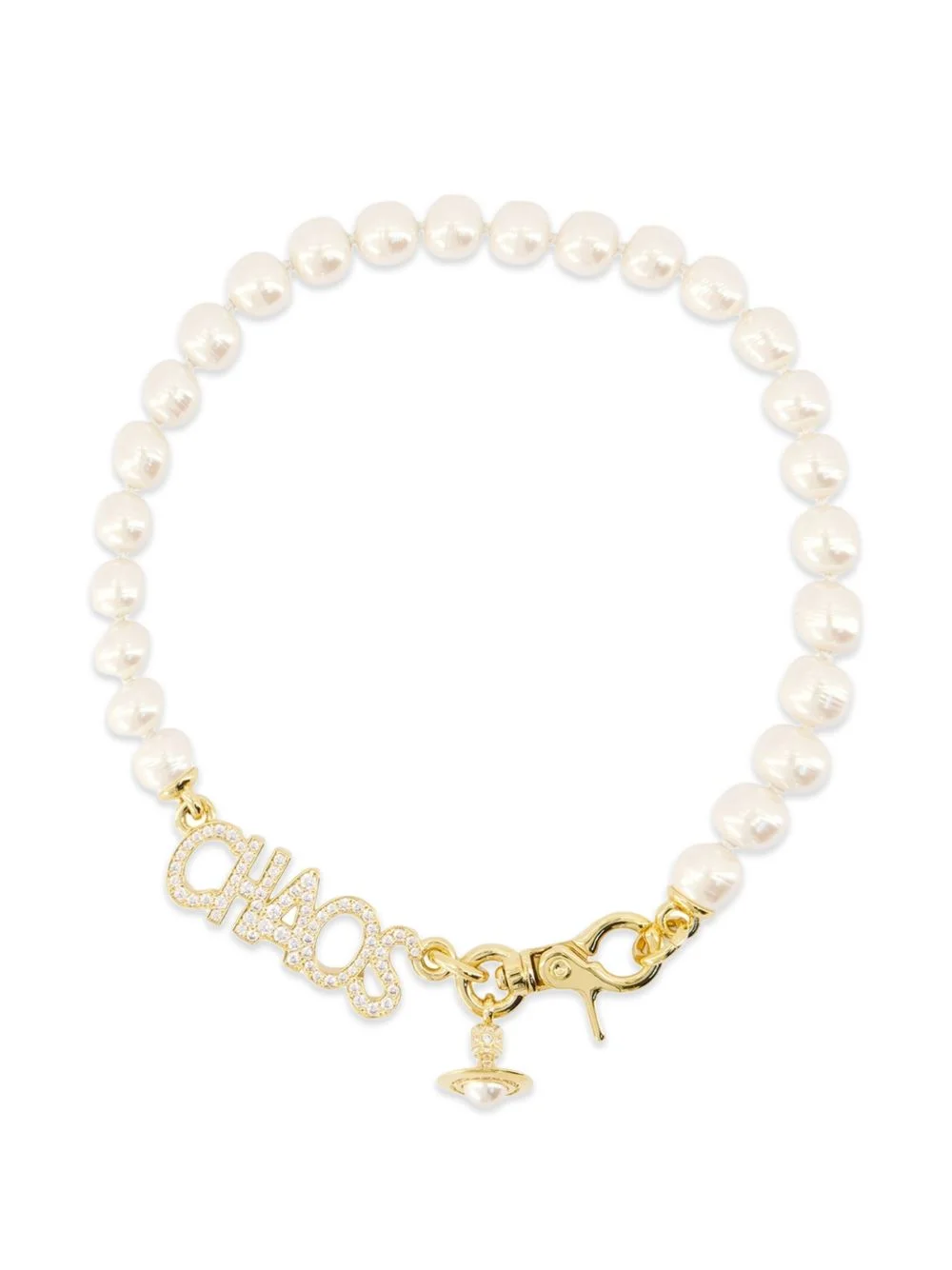 large Chaos faux-pearl necklace - 1