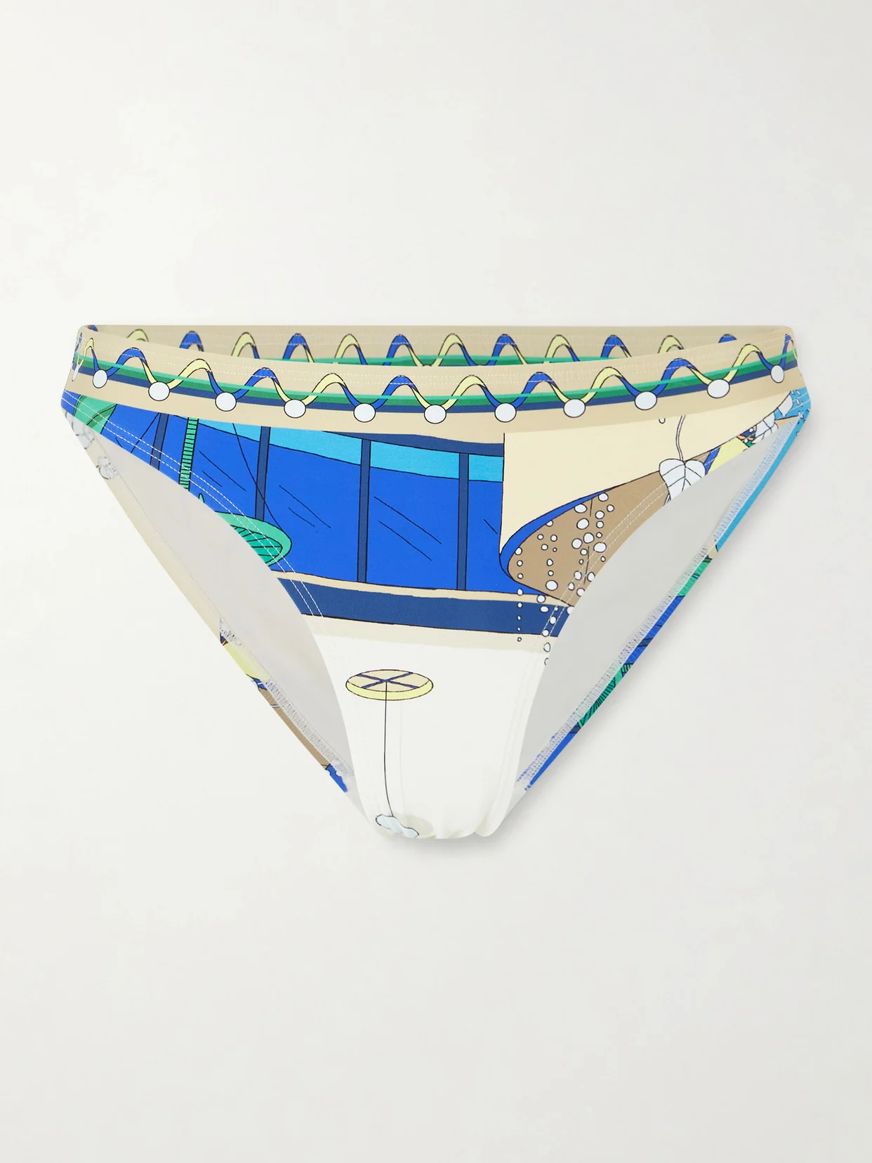Printed Bikini Briefs - 1