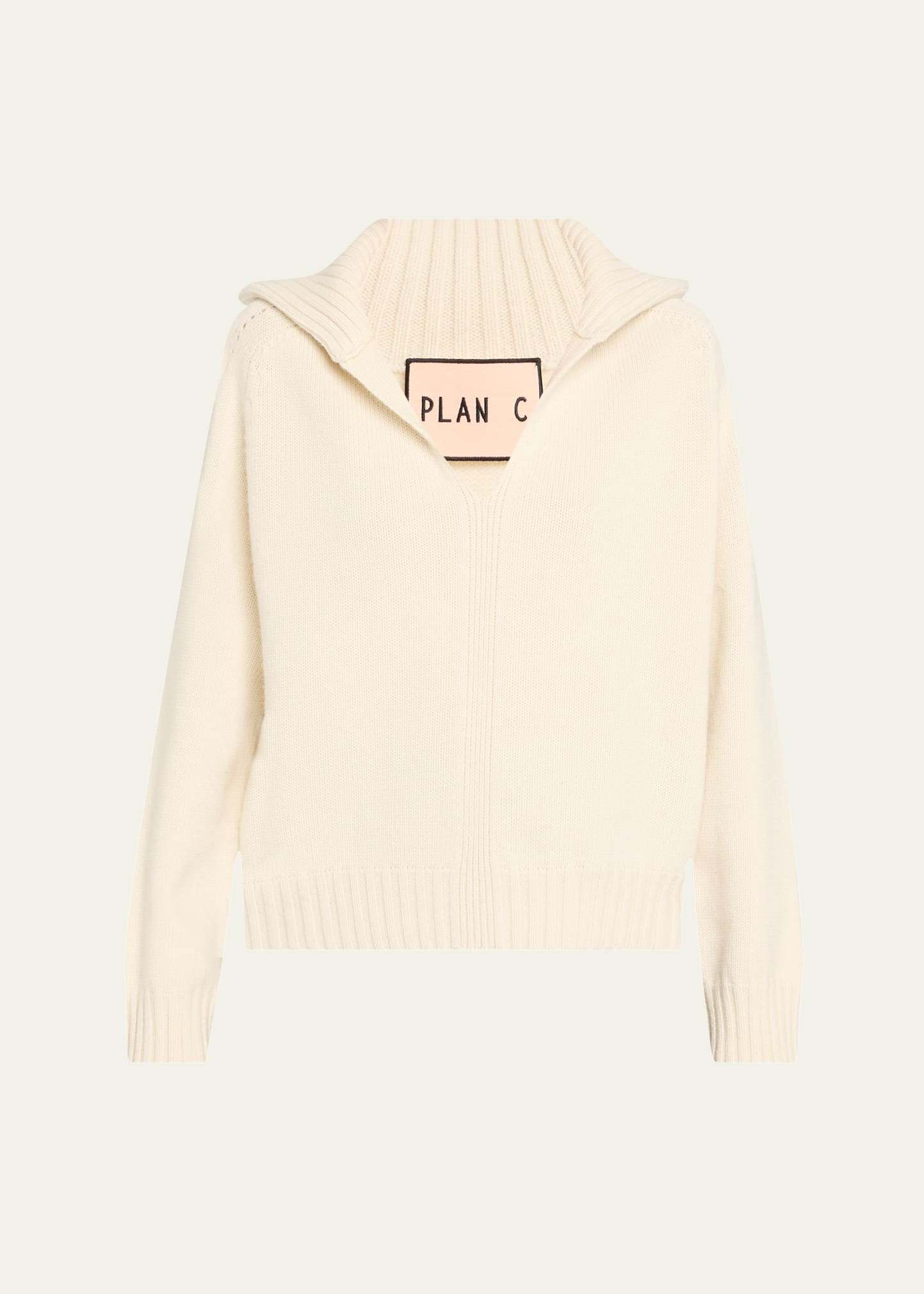 Cashmere Knit Polo Sweater - 1