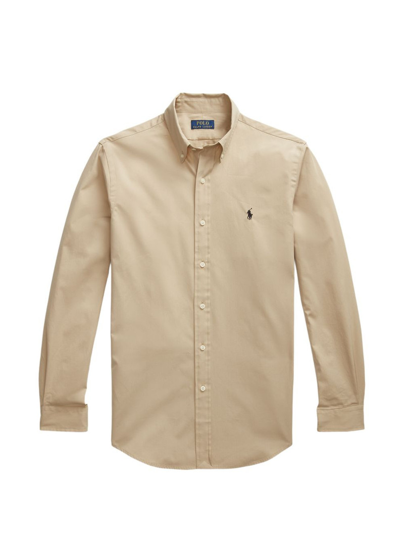 embroidered-logo button-down shirt 1