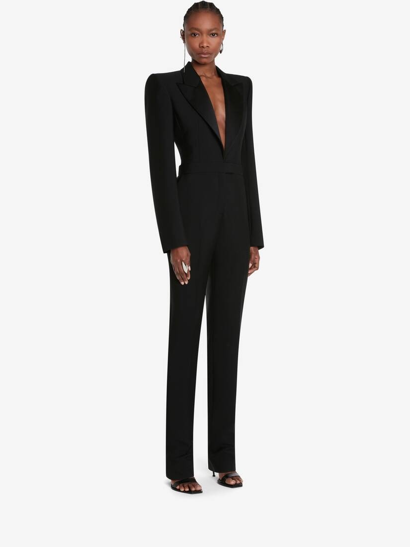 All-in-one Tailored Suit in Black - 3