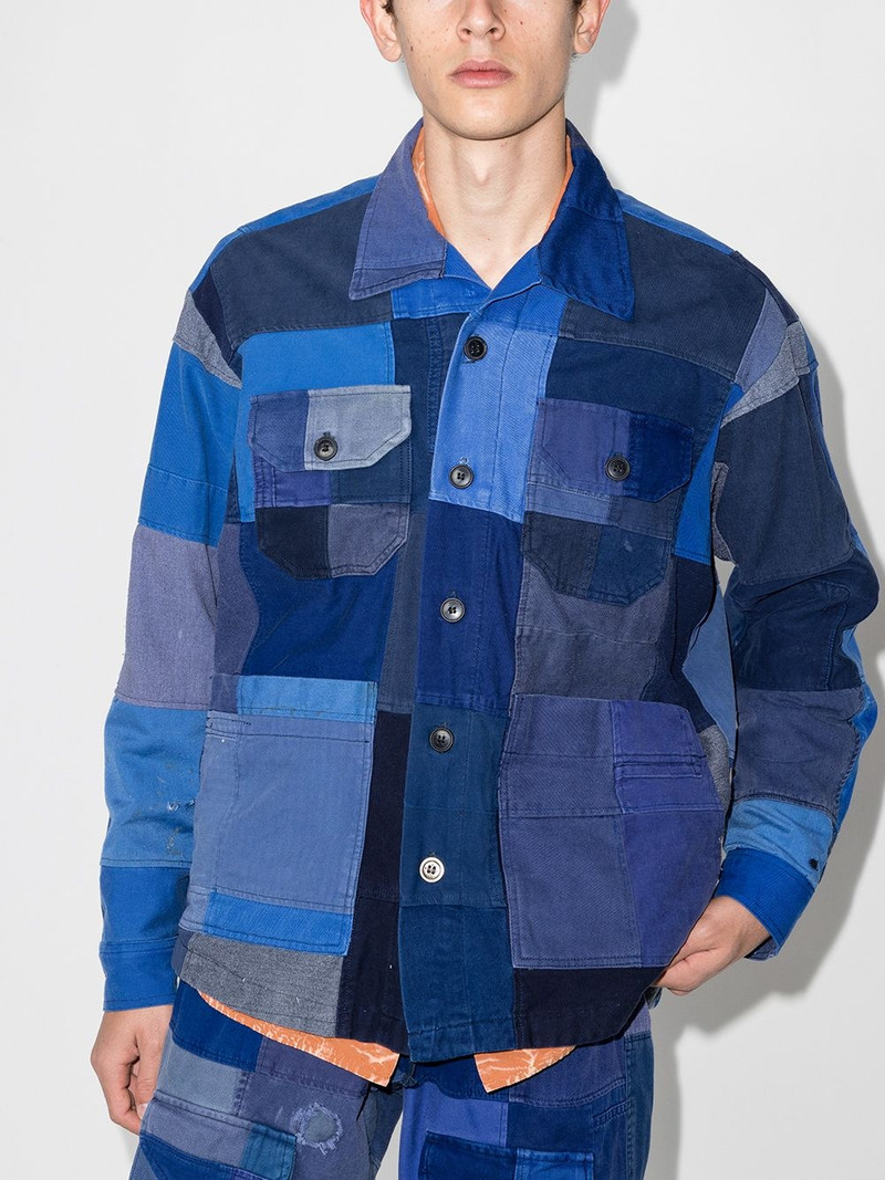 Greg Lauren French Artist patchwork jacket outlook