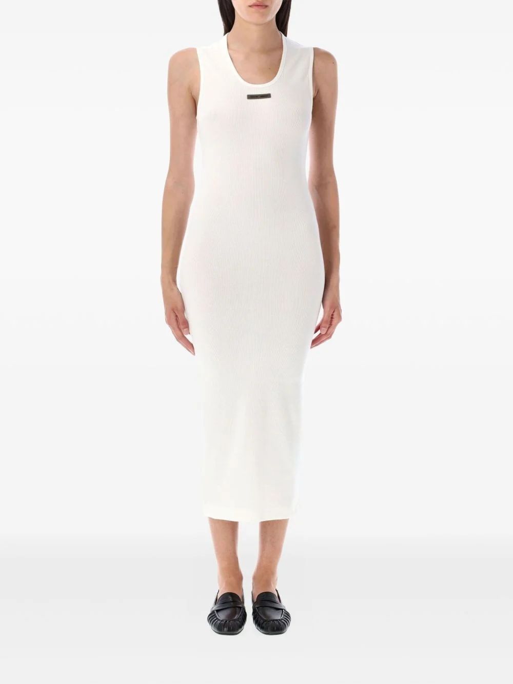 ribbed midi dress - 1