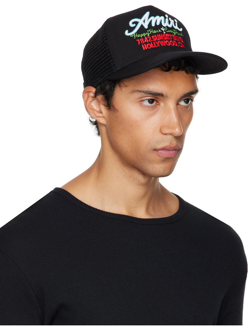 AMIRI Black 'AMIRI' Neon Lights Trucker Cap outlook