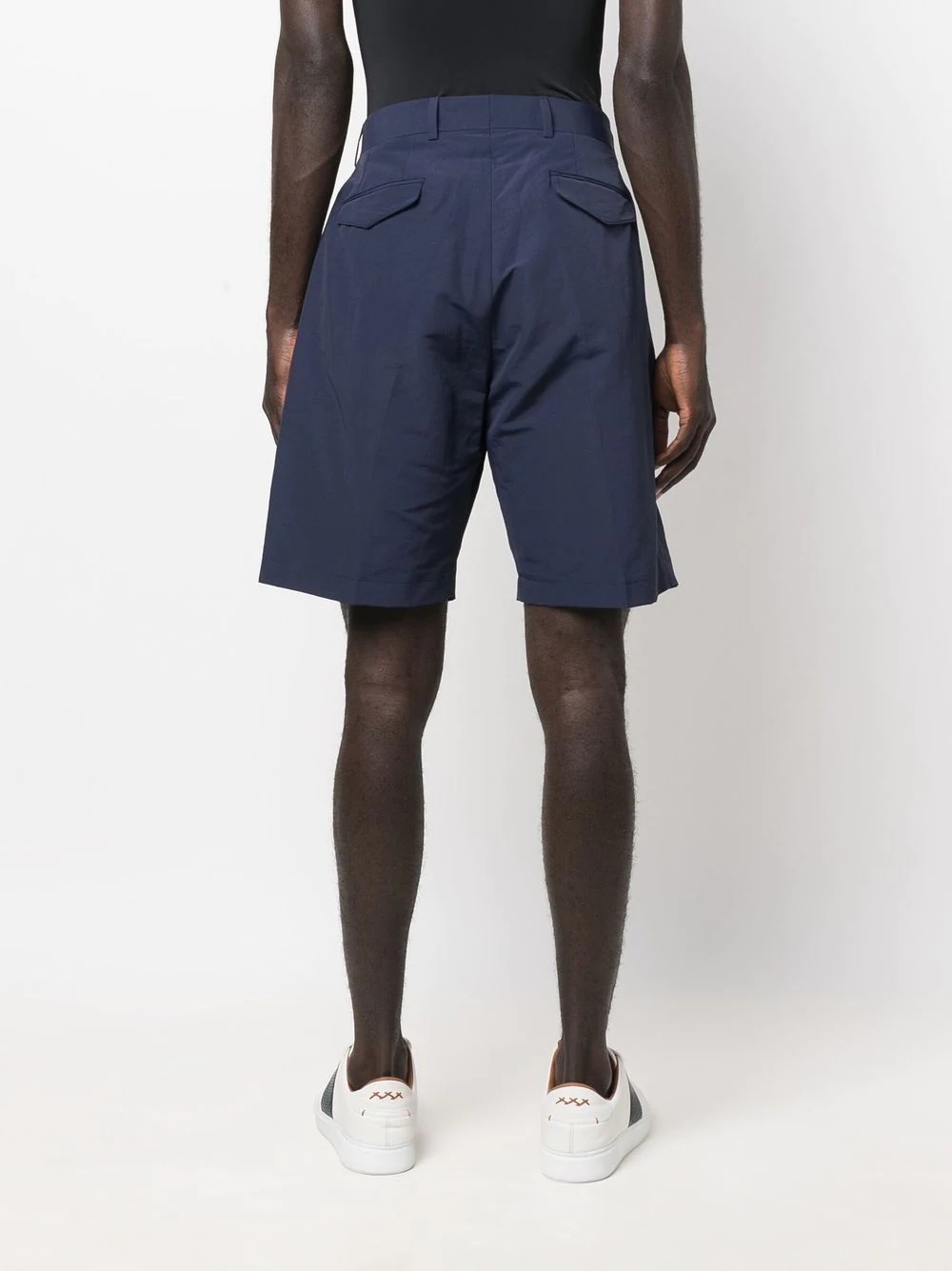 pleated chino shorts - 4