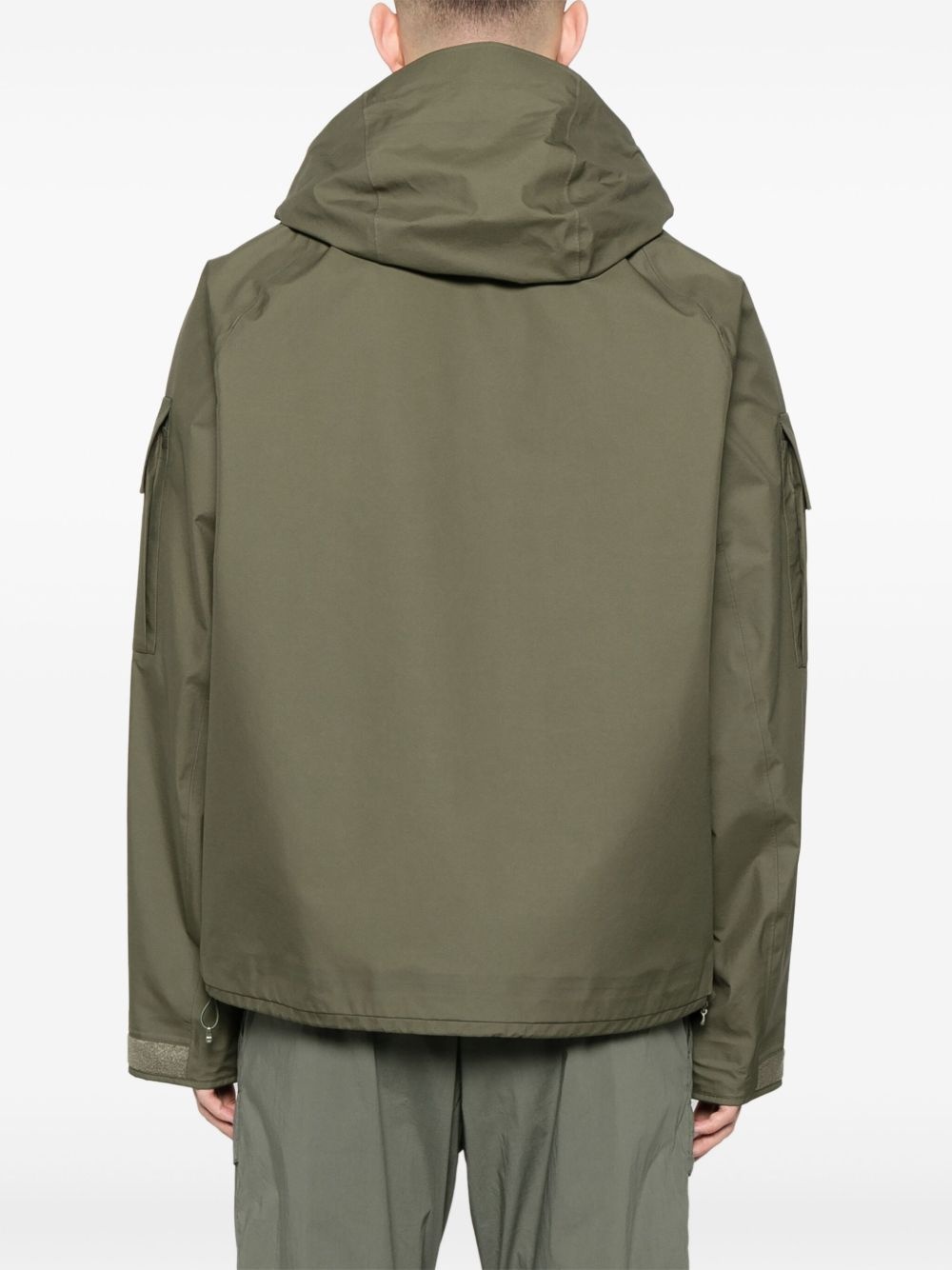 logo-patch hooded jacket - 4