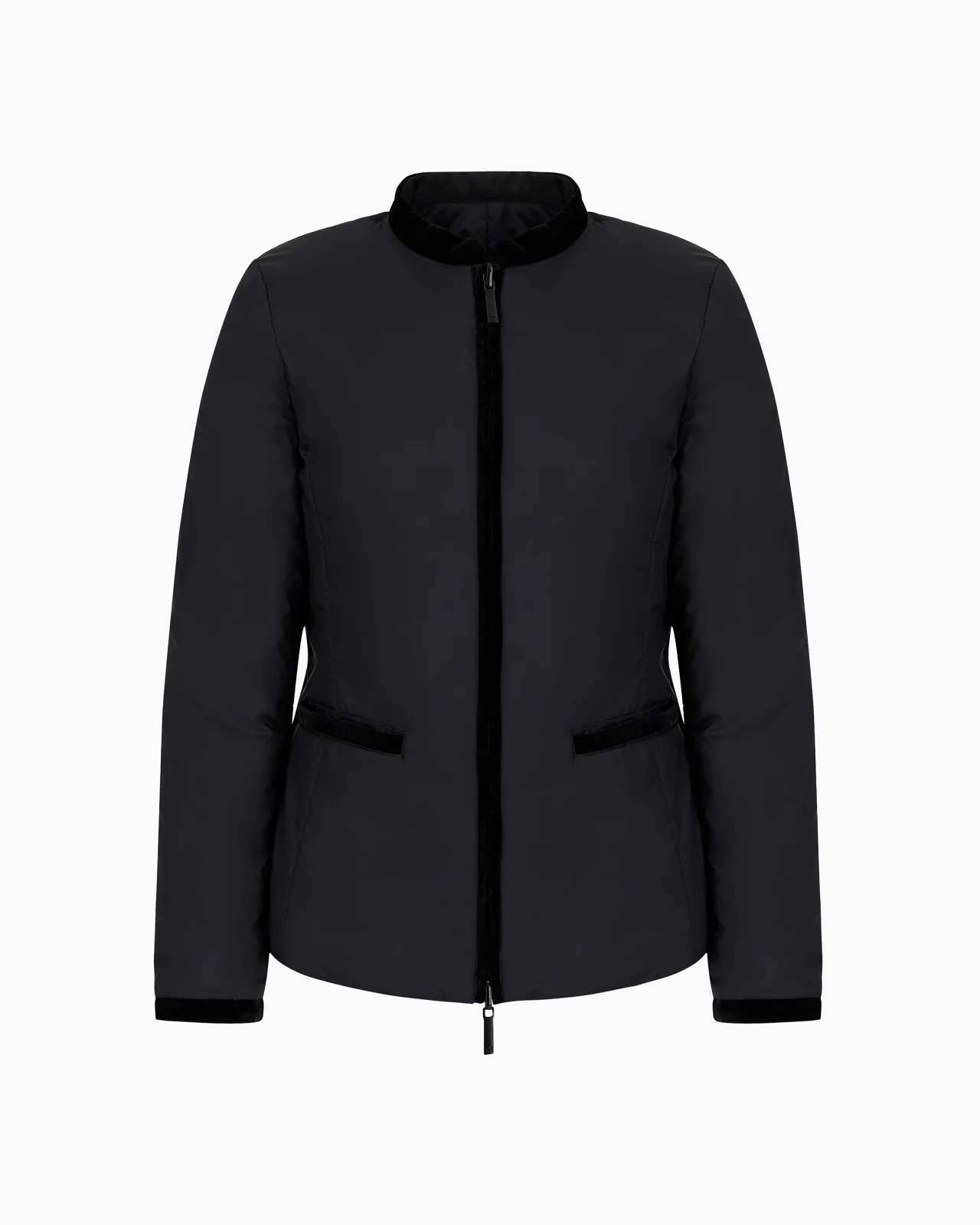 Nylon reversible guru-collared jacket - 1