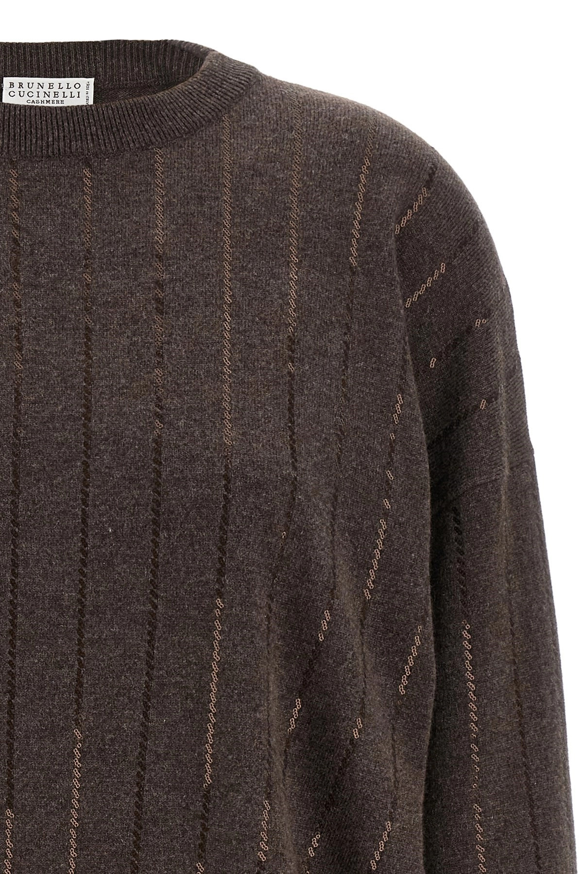 Sequin cashmere sweater - 3
