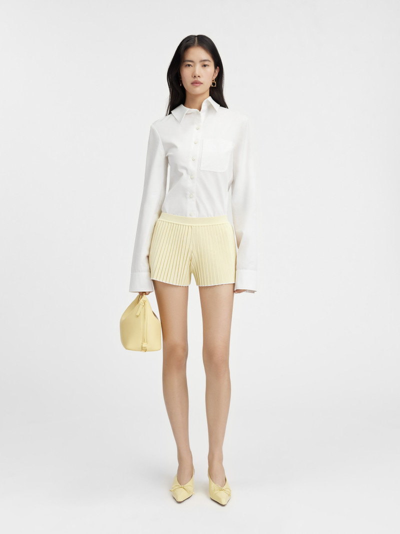 JACQUEMUS Le short maille plissé outlook