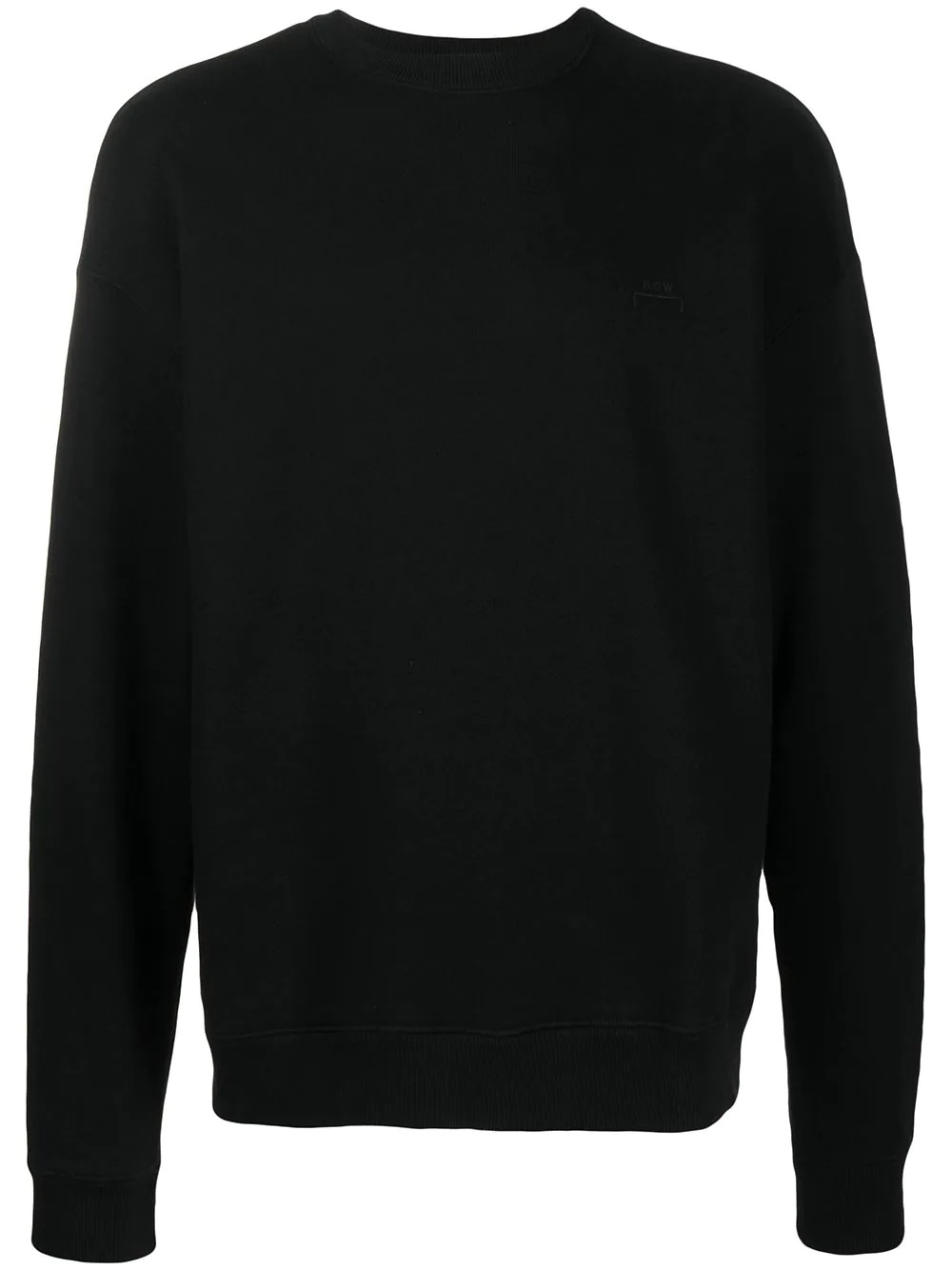 crew-neck fitted sweatshirt - 1