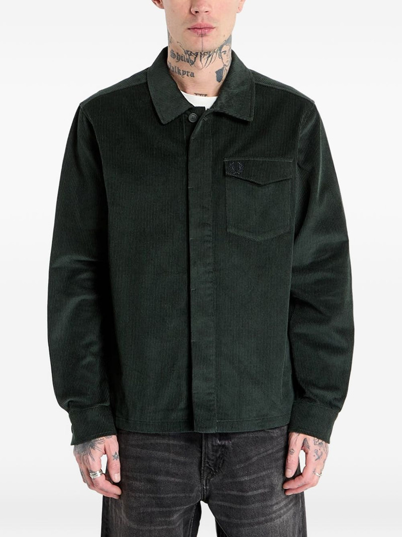 corduroy chest-pocket shirt 1