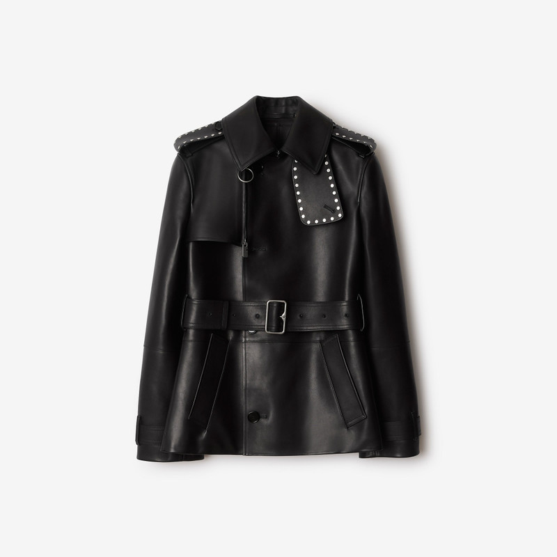 Leather Trench Jacket - 1