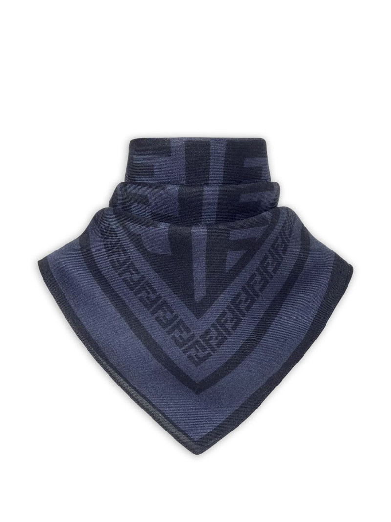 FENDI logo-pattern bandana scarf outlook