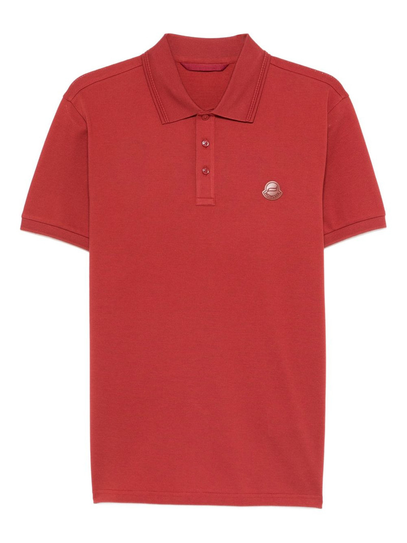 logo-appliqué polo shirt 1