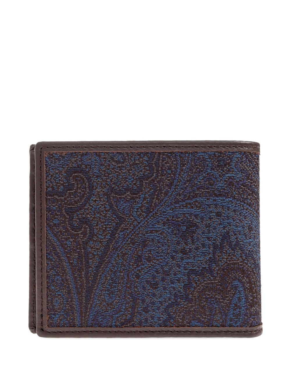 paisley-pattern leather wallet - 2