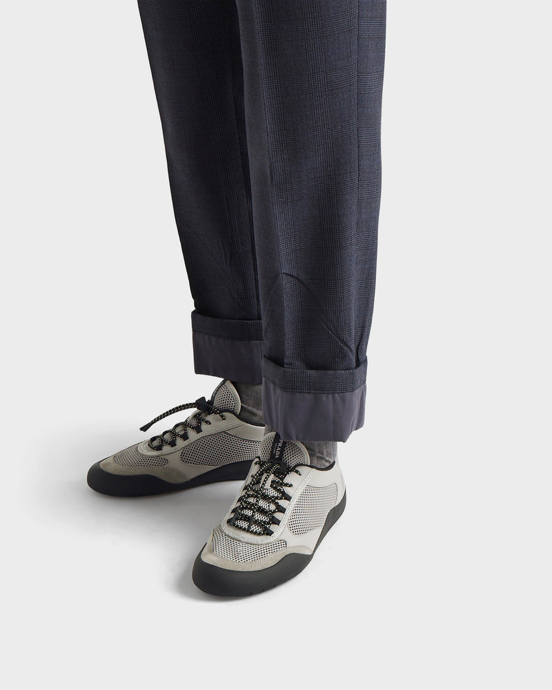 Prada Speedrock leather and mesh fabric sneakers outlook