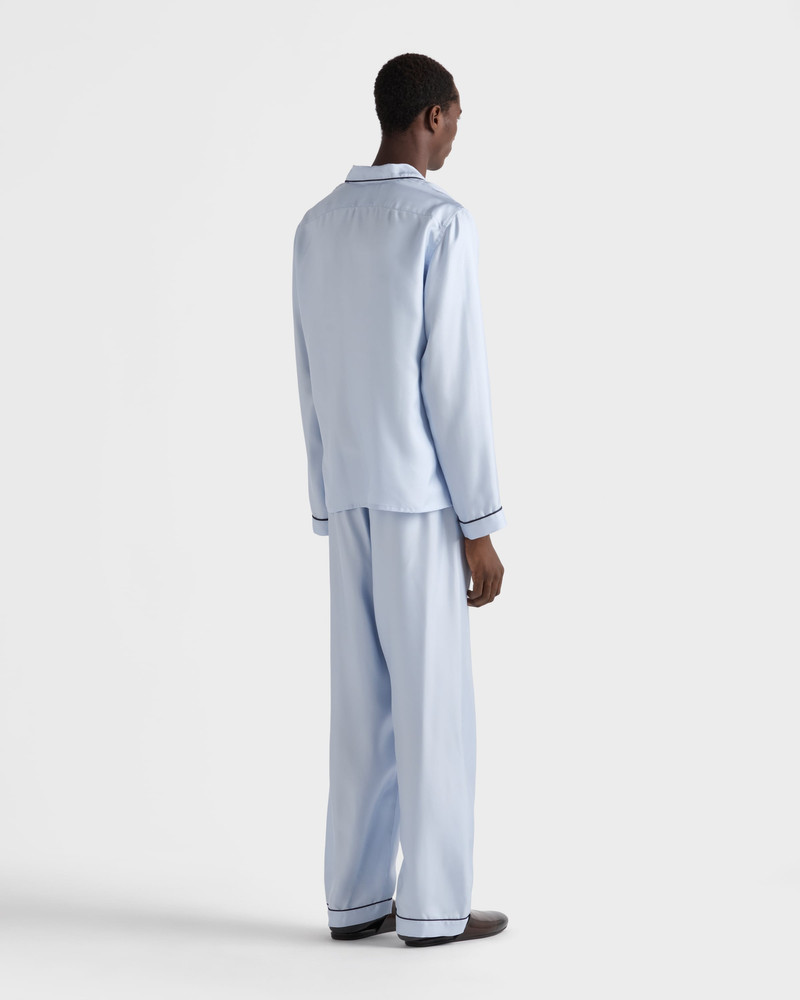 Silk twill pajamas 5