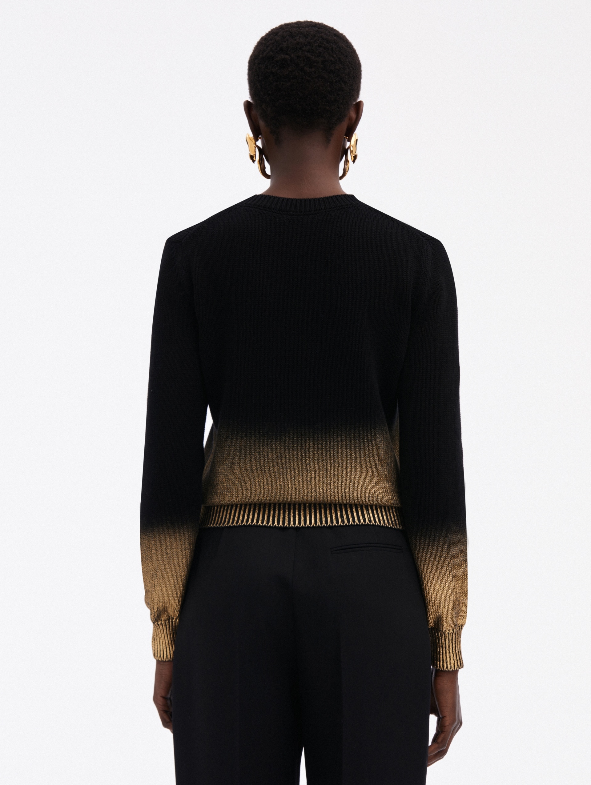 GOLD FOIL PRINTED PULLOVER - 3