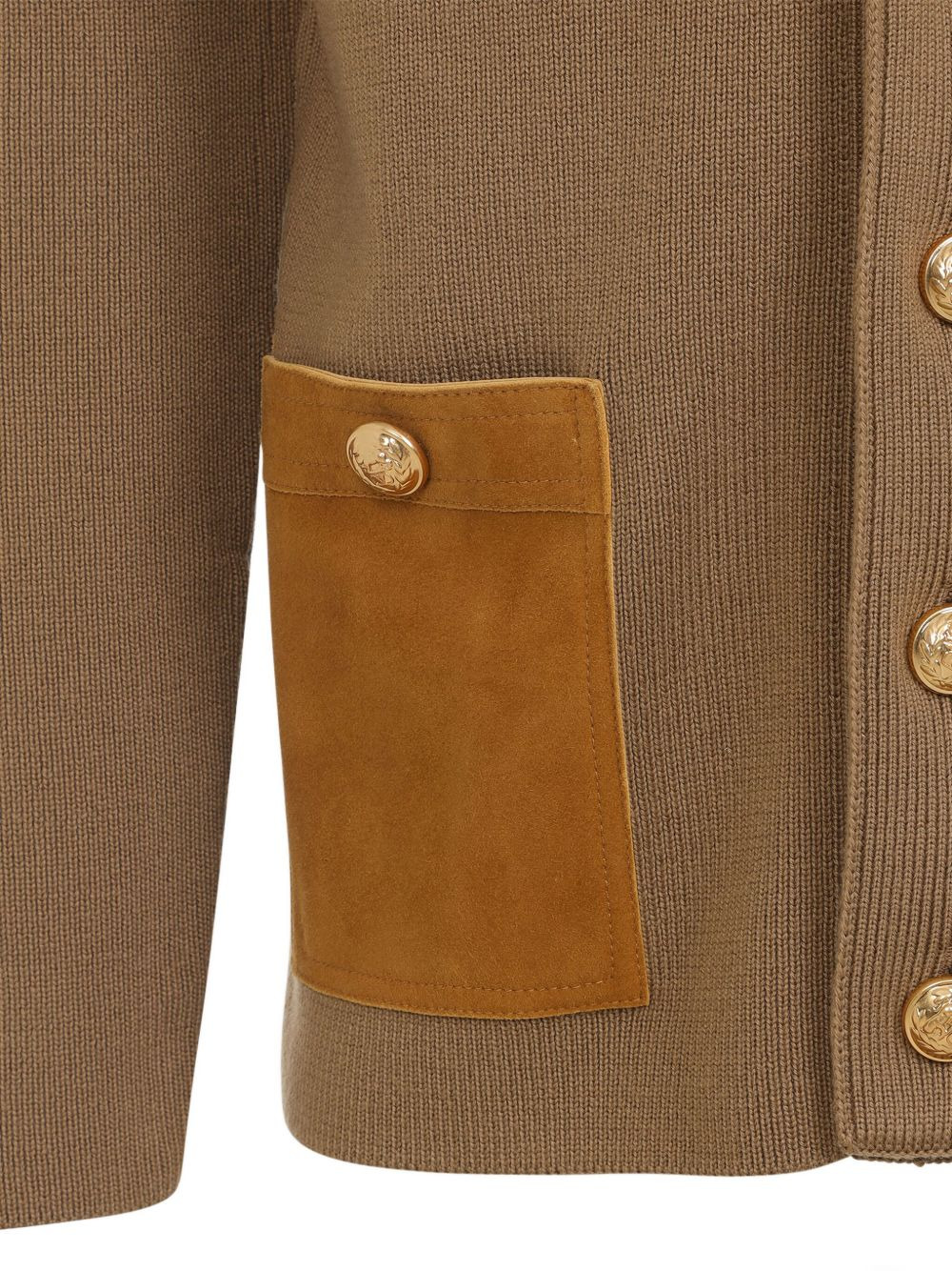 panelled cardigan - 5
