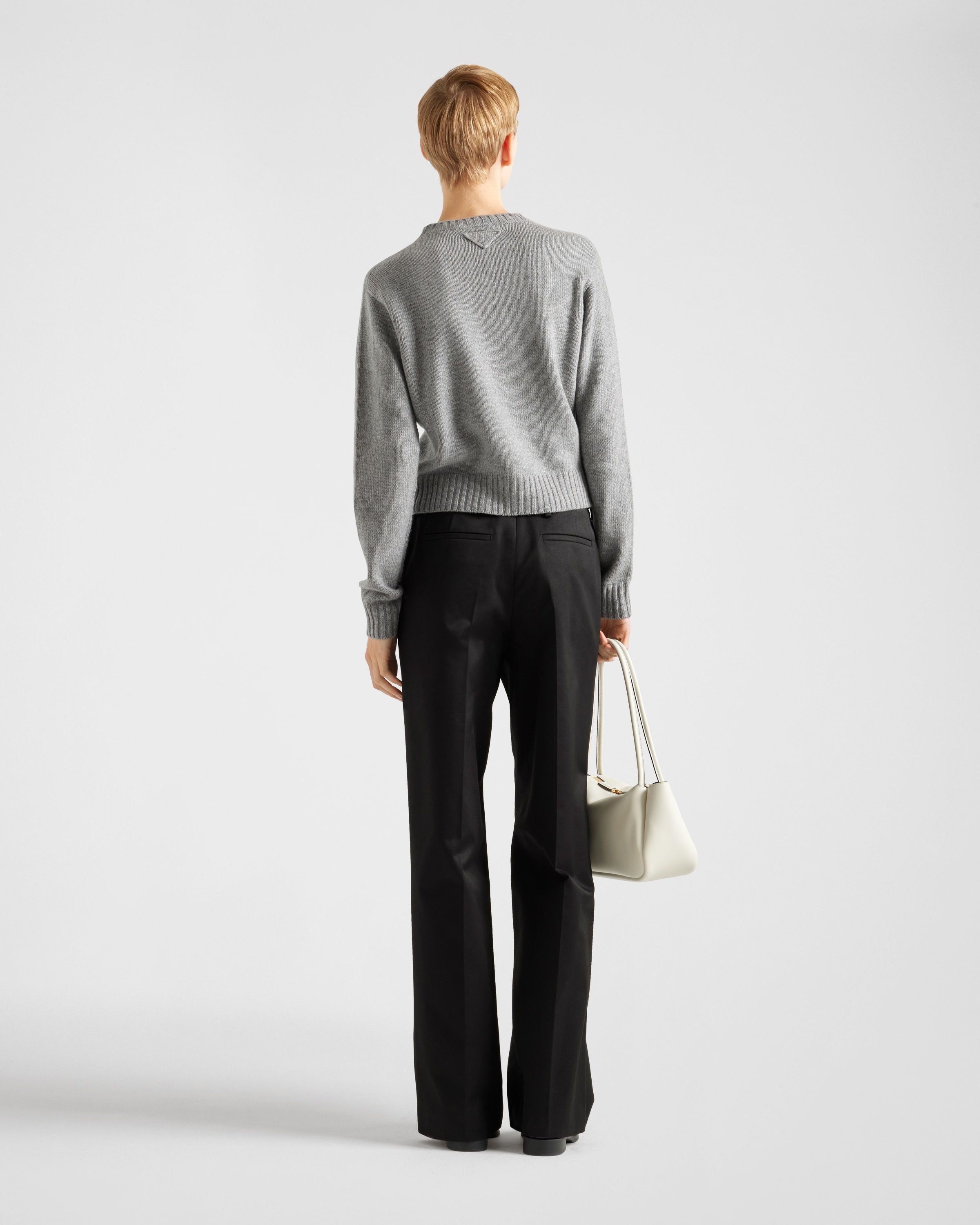 Ribbed knit cashmere sweater - 5