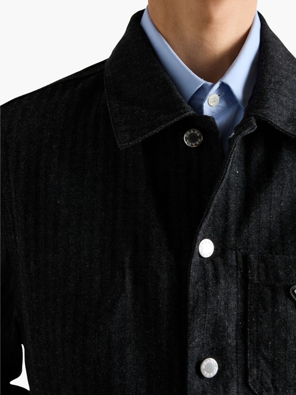 Chevron denim jacket - 5