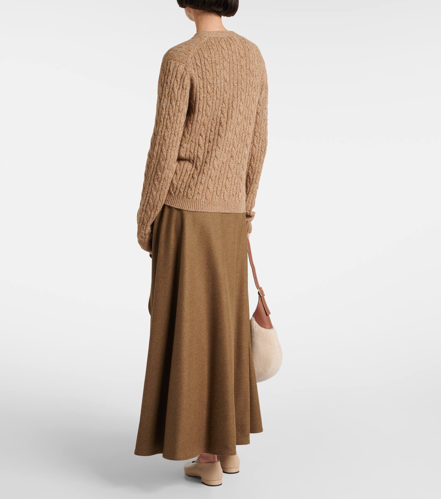 Cable-knit cashmere cardigan - 3