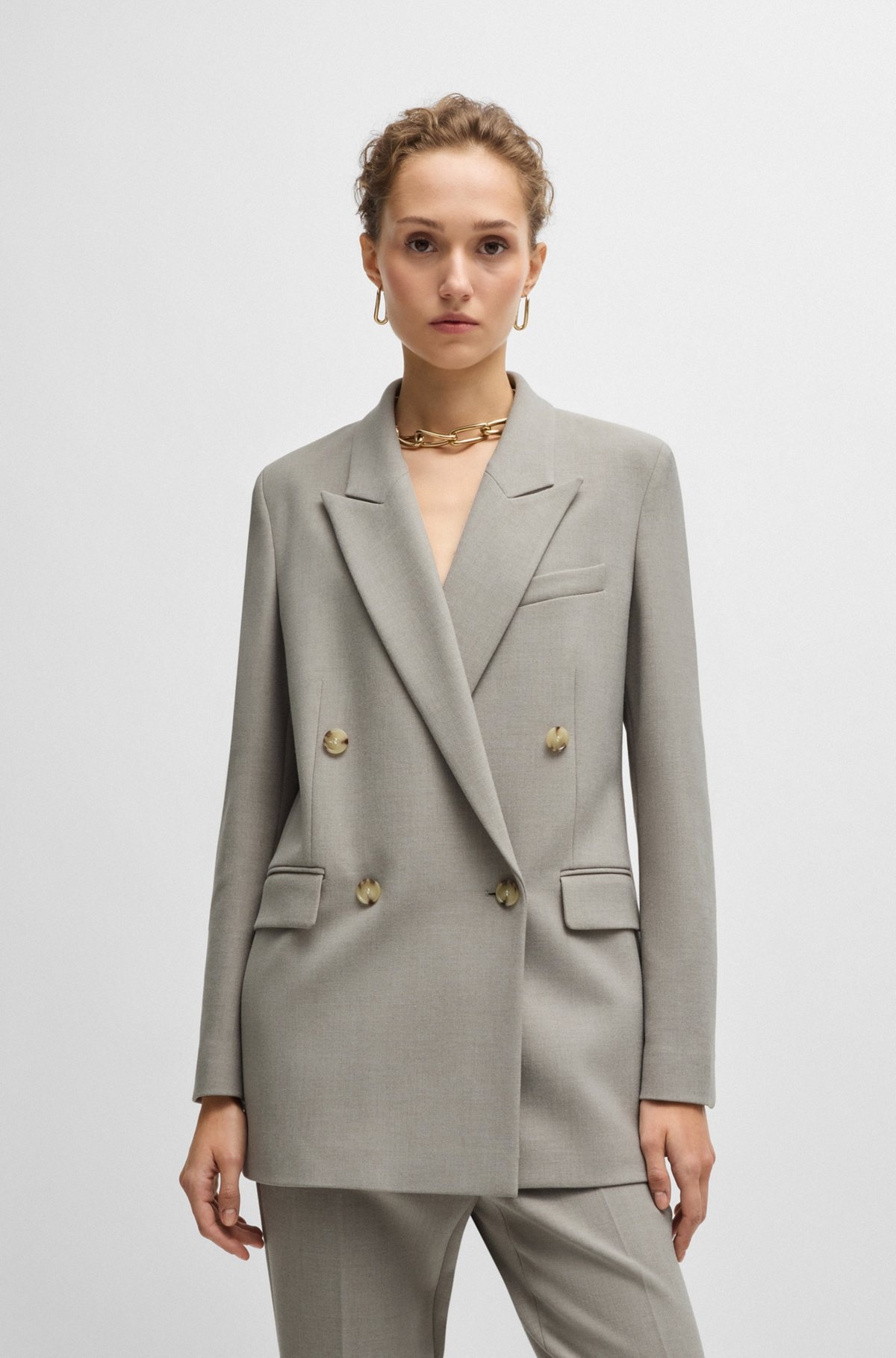 REGULAR-FIT JACKET WITH DOUBLE-BREASTED CLOSURE - 2