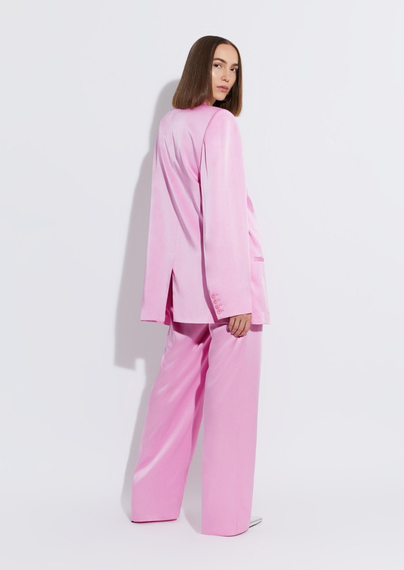 Satin Double Breasted Blazer 4