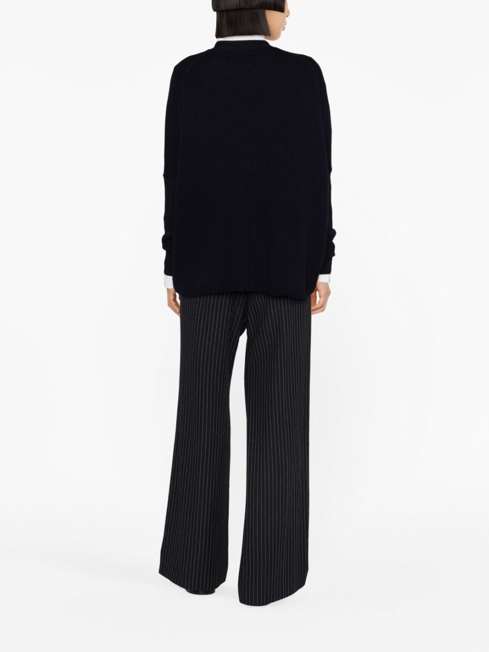 V-neck wool-cashmere cardigan - 3