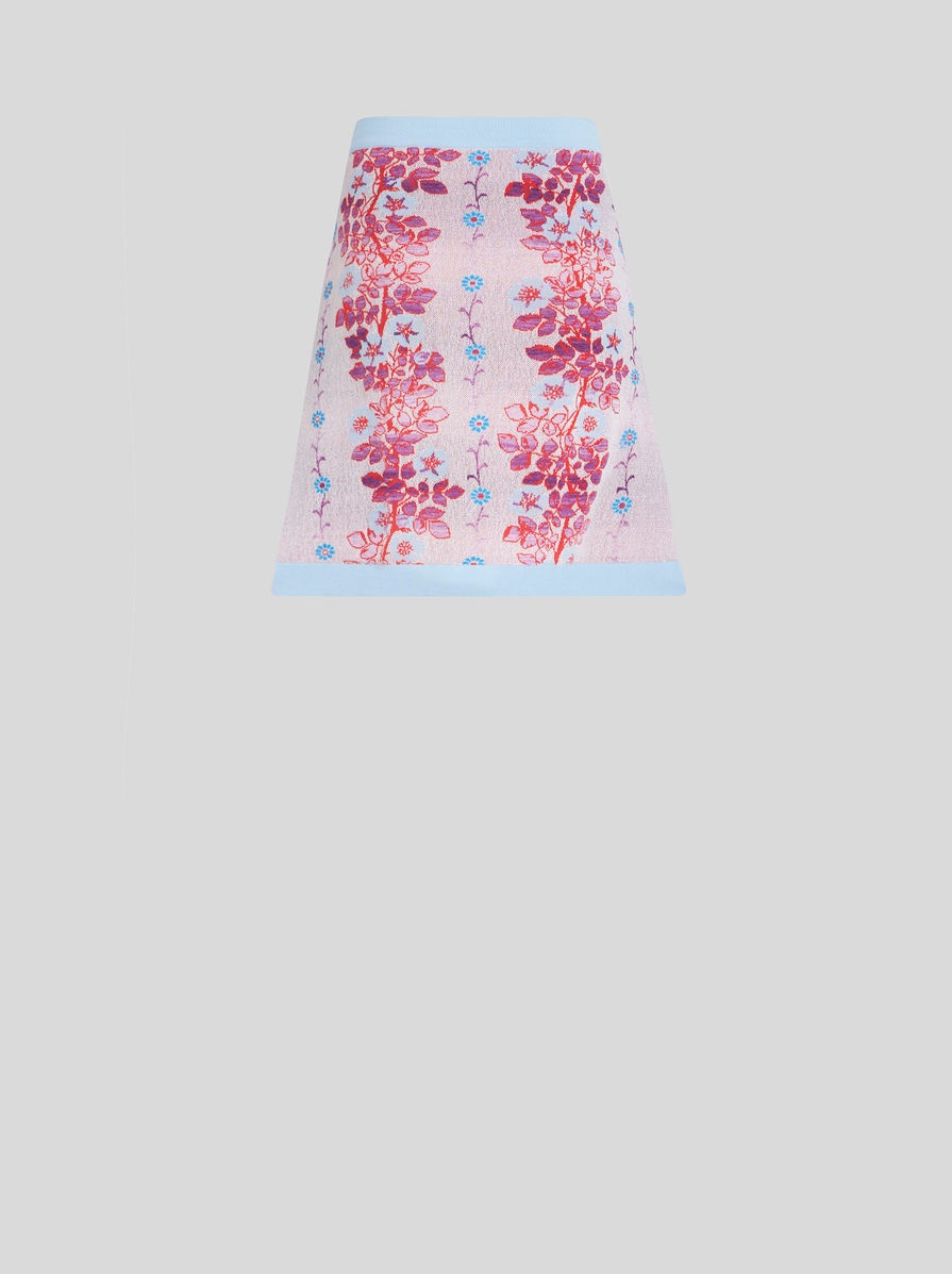 JACQUARD SKIRT WITH PEGASO BUTTONS - 6