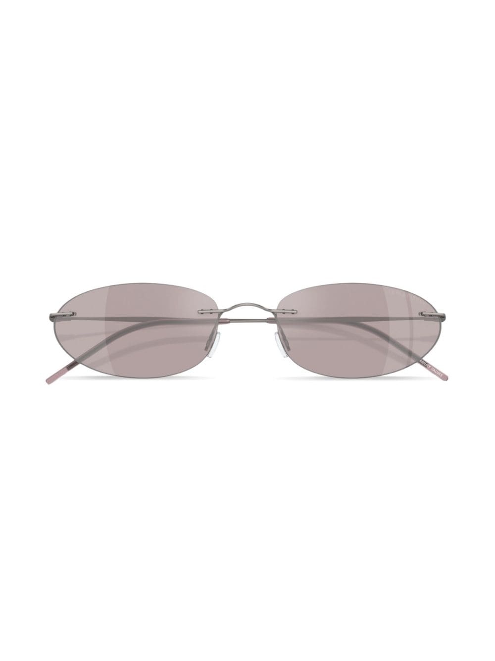 rimless oval-frame sunglasses - 5